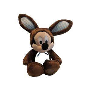 Disney Store Mickey Mouse Easter Bunny 16" Plush Rabbit Costume Stuffed Animal